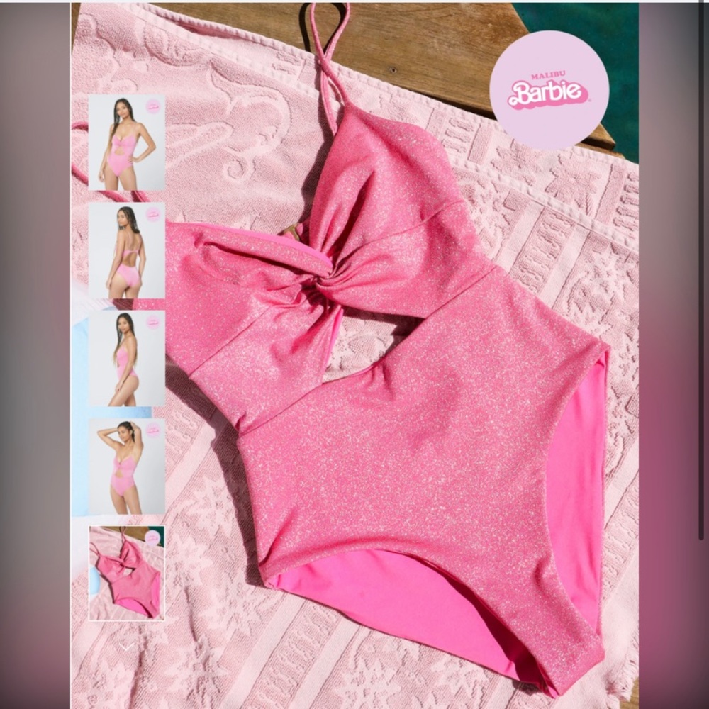 L*Space + Malibu Barbie pink one piece